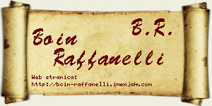 Boin Raffanelli vizit kartica